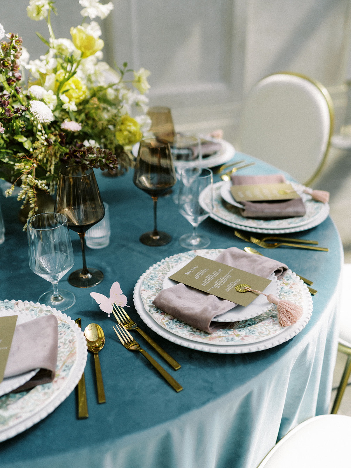 Wedding table landscape